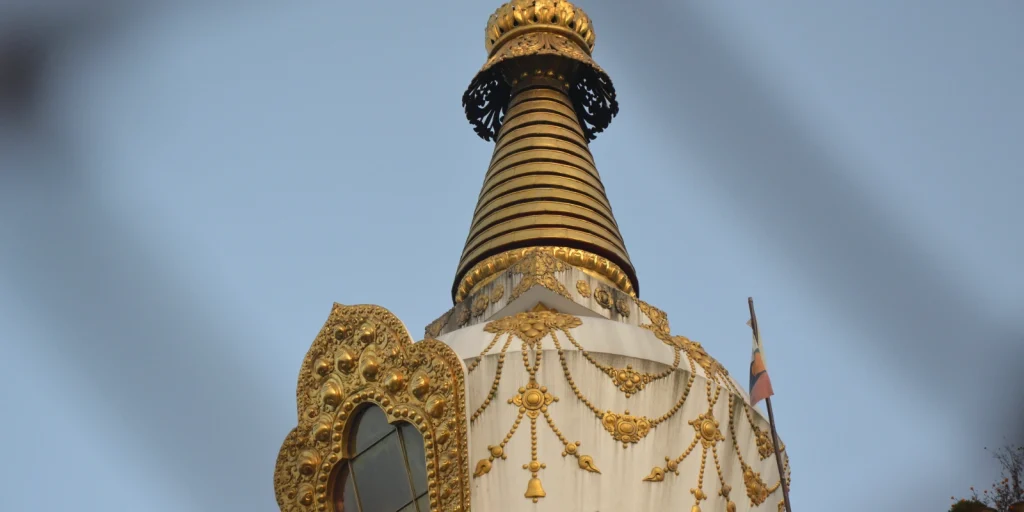 Nagarjun Jamacho Gumba - stupa behind bars