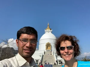 Stupa next to Pokhara