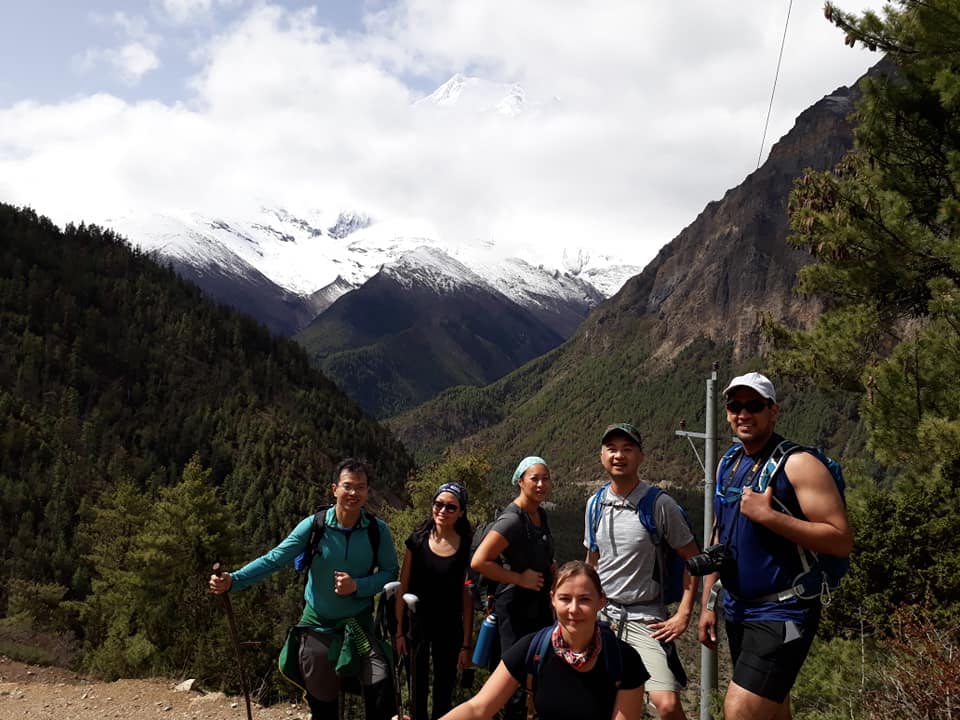 Annapurna Tilicho Group Photo on the way
